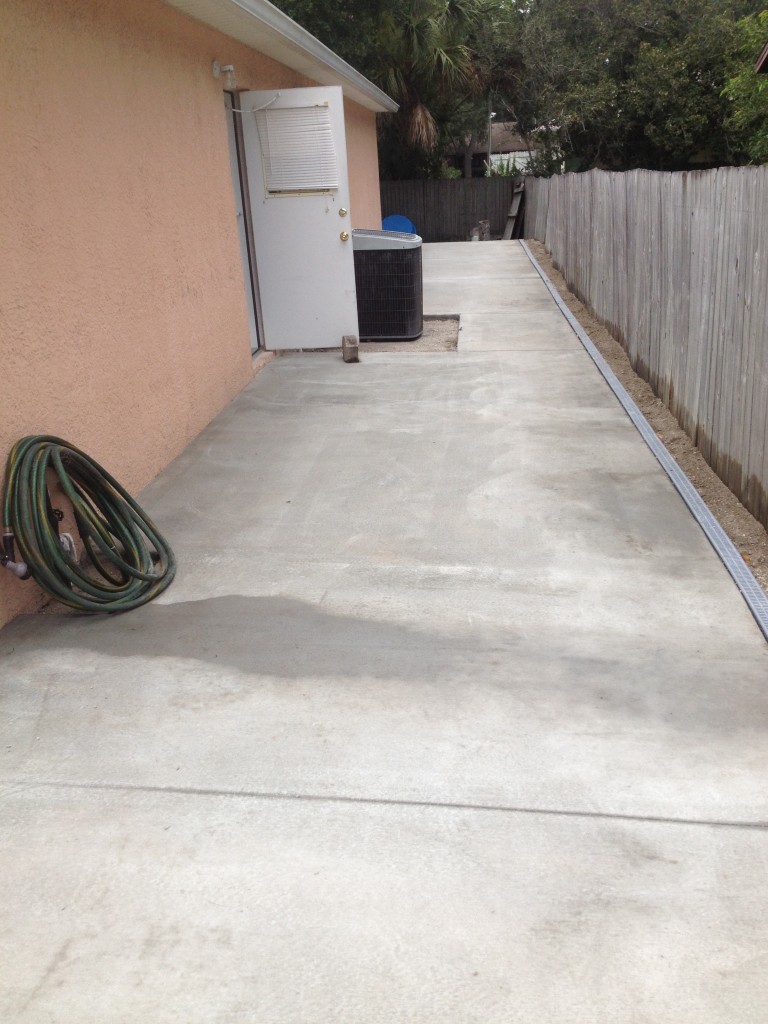 A successful concrete job in Palm Bay, Florida