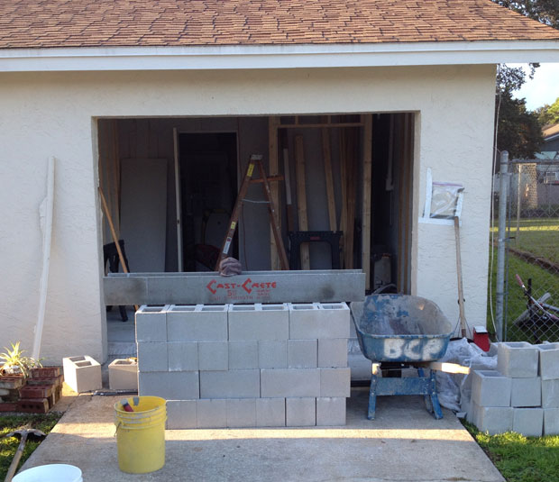 Brevard Concrete Block Wall Addition 01