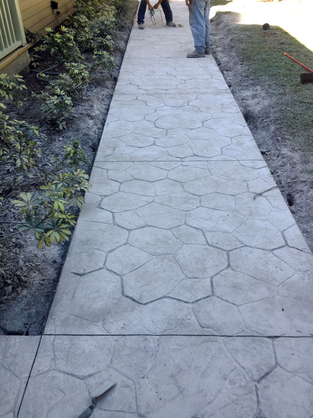 Custom Stamped Concrete Sidewalk 05