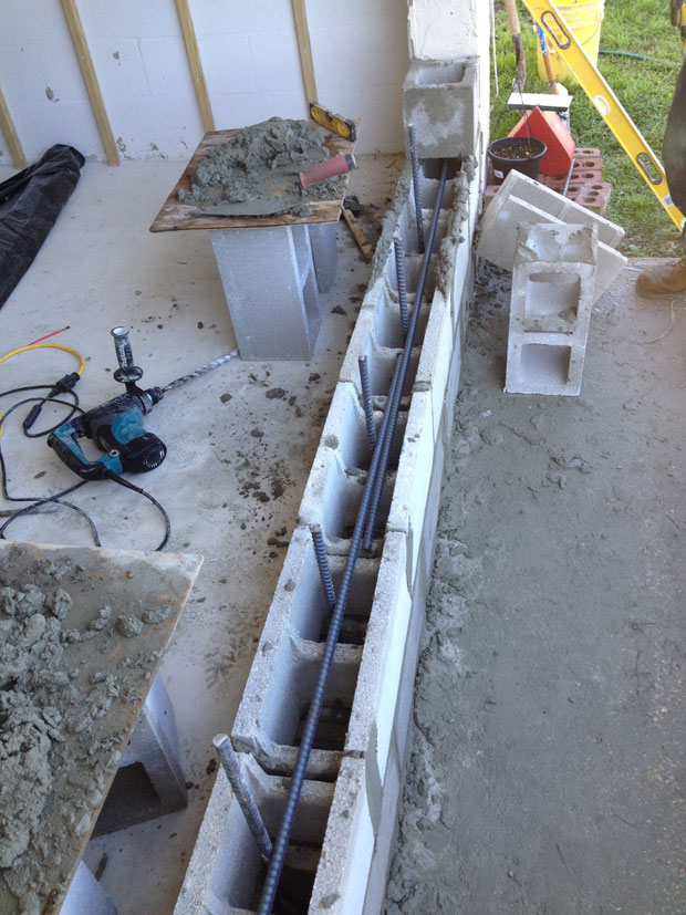 Brevard Concrete Block Wall Addition 04