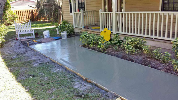 Custom Stamped Concrete Sidewalk 02