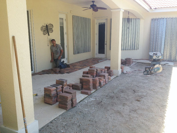 Cobblestone Brick Patio Brevard County, Florida-10