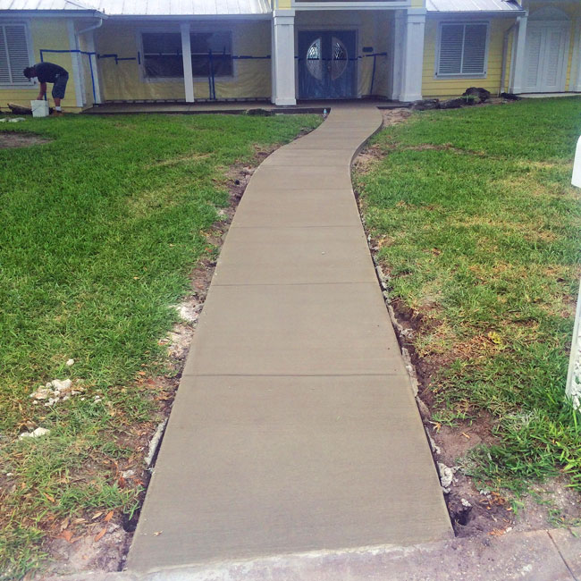 Merritt Island FL concrete sidewalk and patio - 06