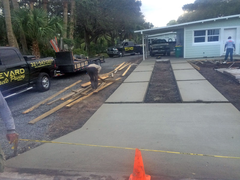 Custom Concrete Driveway Merritt Island FL - 12